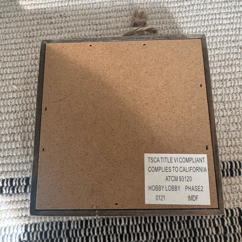 Woodblock Sign - Picture 4 of 4